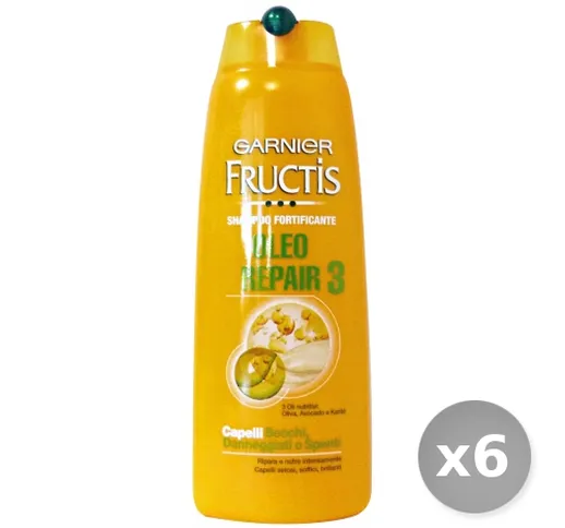 Set 6 GARNIER Shampoo Oleo Repair 250 ml Prodotti per Capelli