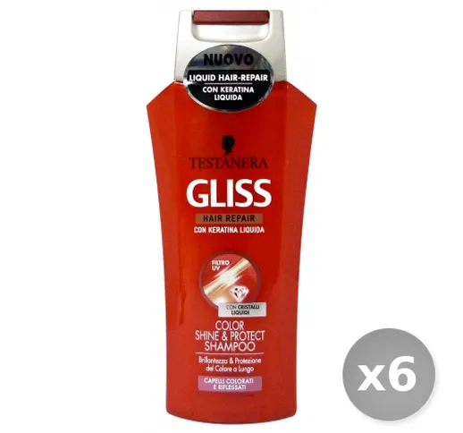 Set 6 TESTANERA Shampoo  Protector Colorati 250 ml Prodotti per Capelli