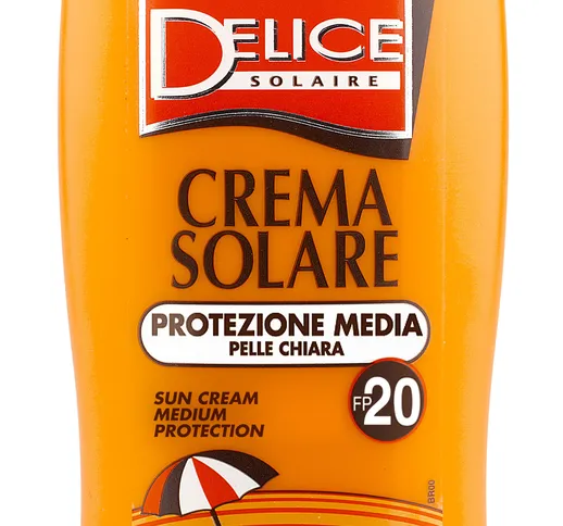 DELICE Fp20 crema solare 250 ml prodotto solare per la pelle