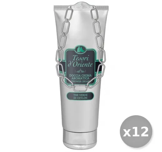 TESORI D'ORIENTE Set 12 Doccia TÃ¨ 250 ml Saponi E Cosmetici