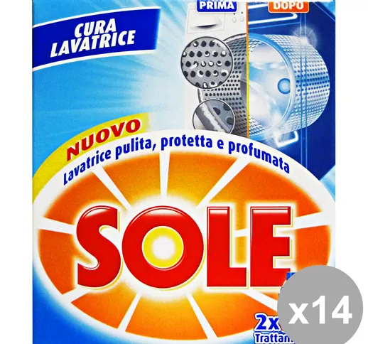Set 14 SOLE CuraLavatrice X 2 Pezzi Detergenti Casa
