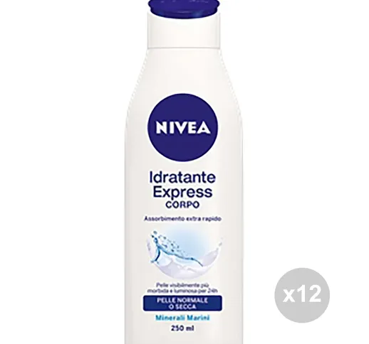 Set 12 NIVEA Body 80301 crema fluida idratante 250 bianca igiene e cura della persona