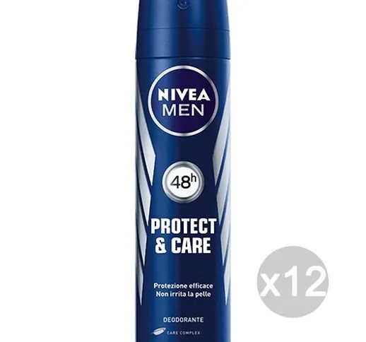Set 12 NIVEA Deodorante Spray 85942 Protect Care New Uomo Cura E Igiene Del Corpo