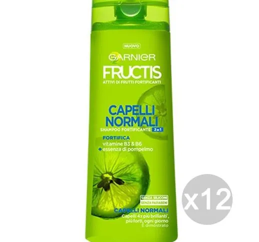 Set 12 FRUCTIS Shampoo 2In1 Normali 250 Cura E Trattamento Dei Capelli