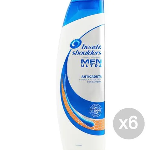 Set 6 HEAD & SHOULDERS 1In1 Uomo Anticad Shampoo 250 Cura E Trattamento Dei Capelli