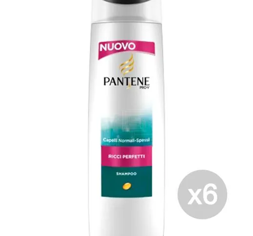 Set 6 PANTENE Shampoo Trad Ricci I Perfetti 250 Ml Cura E Trattamento Dei Capelli