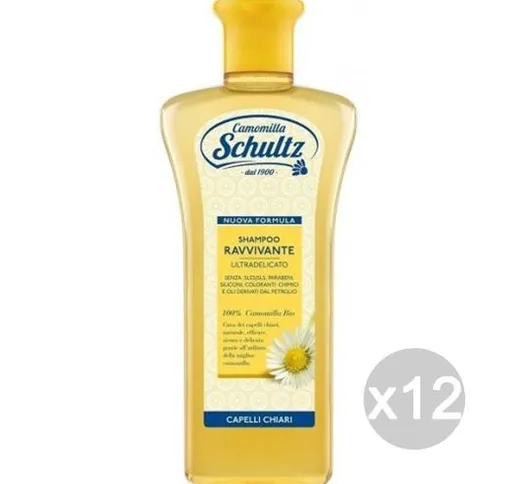 Set 12 SCHULTZ Shampoo Ravvivante 250 Camomilla Cura E Trattamento Dei Capelli