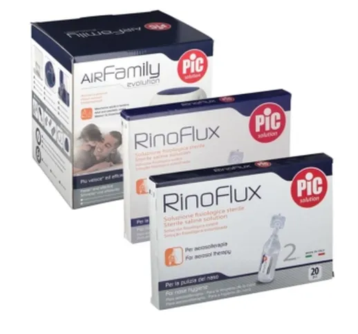 Pic Air Family Evolution Aerosol con Rinoflux Soluzione Fisiologica