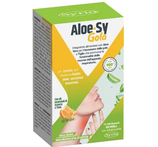 Syrio Aloe Gola 14 Stick Bevibili - Integratore Alimentare