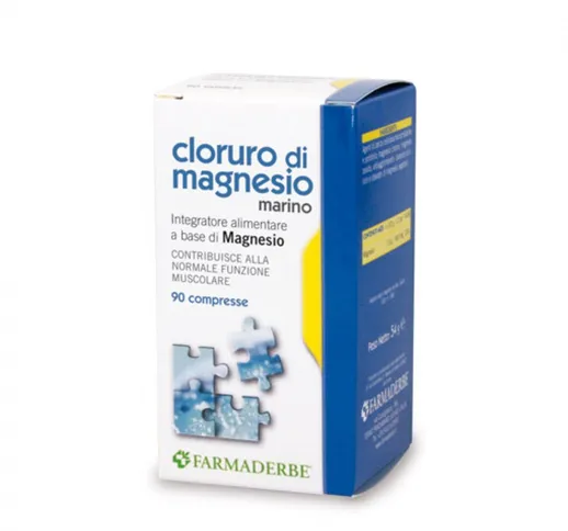 Farmaderbe Cloruro Magnesio 90 Compresse - Integratore Alimentare