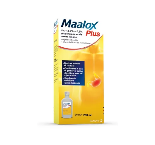 Maalox Plus Sospensione Antiacido e Gonfiore 250 ml