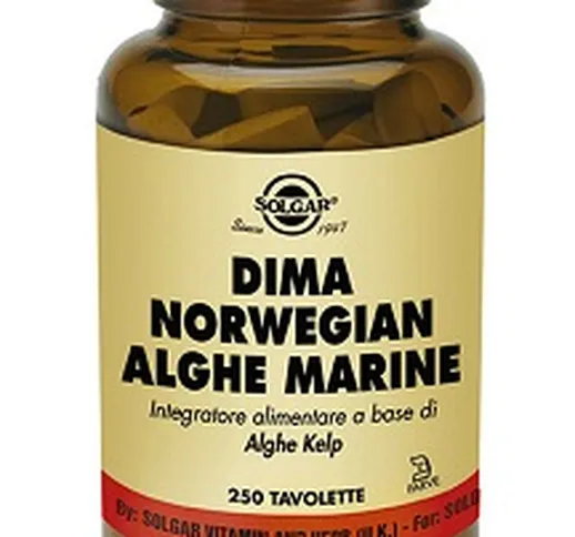 Solgar Dima Norwegian Alghe Marine 250 Tavolette - Integratore Metabolismo