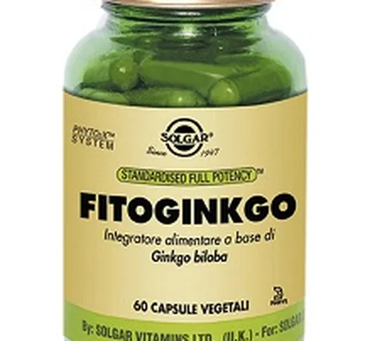 Solgar Fitoginkgo 60 Capsule Vegetali - Integratore Antiossidante
