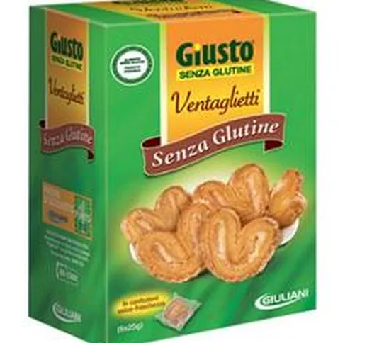 Giusti Senza Glutine Ventaglietti Biscotti di Sfoglia Gluten Free 150 grammi