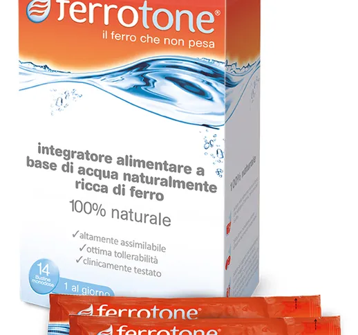 Schwabe Ferrotone Integratore di Ferro 14 Bustine