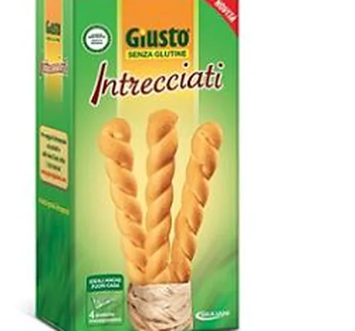 Giusto Senza Glutine Intrecciati Grissini Salati Gluten Free 150 grammi