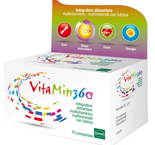 Vitamin 360 Integratore Multivitaminico Multiminerale 70 Compresse