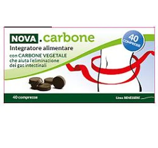 Nova Argentia Carbone Vegetale 40 Compresse - Integratore Alimentare