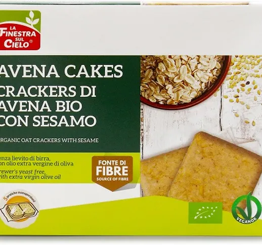 La Finestra sul Cielo Crackers di Avena + Sesamo 250 grammi