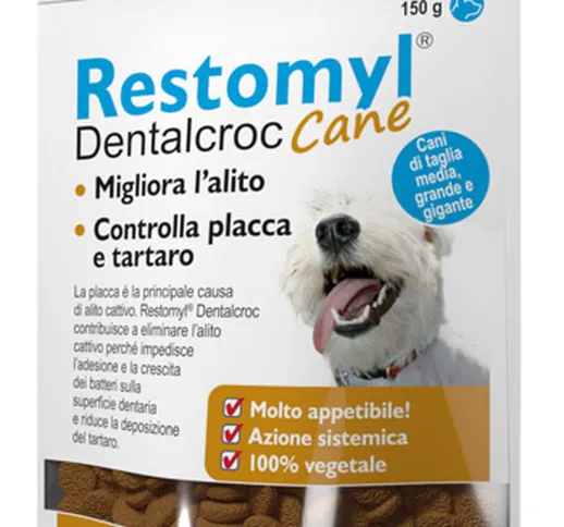 Restomyl Dentalcroc Migliora Alito Cani Taglia Media Grande e Gigante 150 grammi