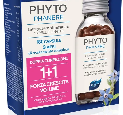 Phytophanere Bipack 90 + 90 Capsule - Integratore Capelli e Unghie