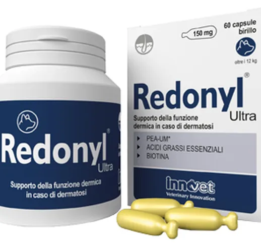 Redonyl Ultra 60 Capsule - Integratore per Dermatosi Cani e Gatti 150 mg