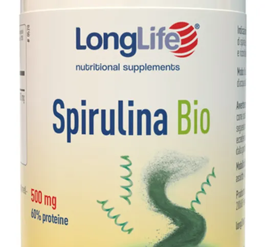 Longlife Spirulina Bio 100 Capsule Vegetali - Integratore Controllo Peso Corporeo