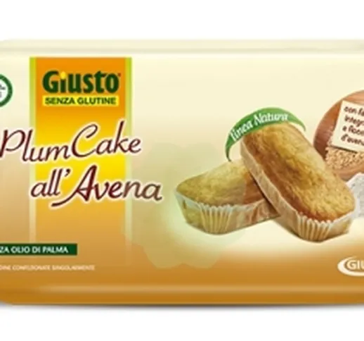 Giusto Senza Plumcake all'Avena Merendine Gluten Free 180 grammi