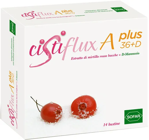 Cistiflux A Plus 36+D Integratore Alimentare Vie Urinarie 14 Bustine