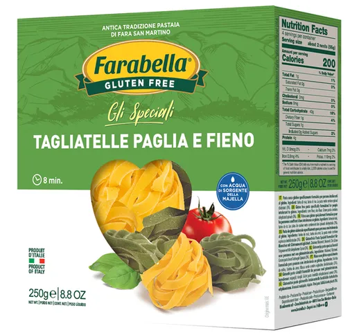Farabella Senza Glutine Pasta Tagliatelle Paglia Fieno 250 grammi