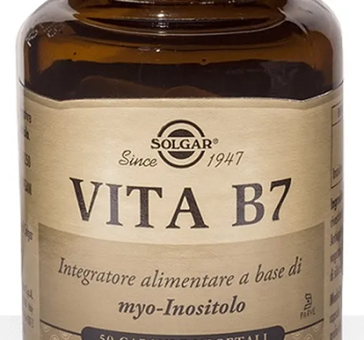 Solgar Vita B7 50 Capsule Vegetali - Integratore di Myo-Inositolo