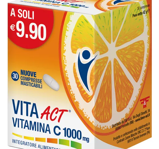 Vita Act Vitamina C 1000 mg 30 Compresse - Integratore Difese Immunitarie