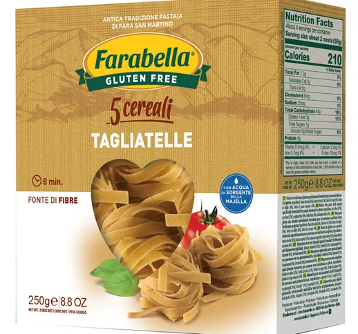 Farabella Senza Glutine Pasta Tagliatelle ai 5 Cereali 250 grammi