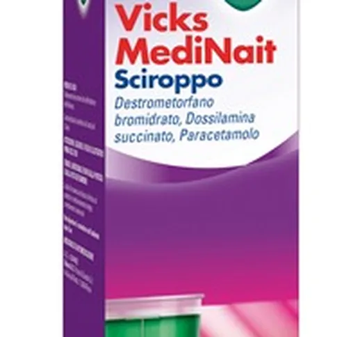 Vicks Medinait Sciroppo Trattamento Raffreddore e Influenza 180 ml
