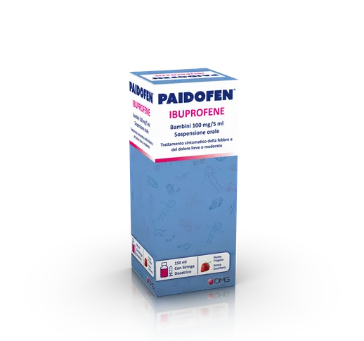 Paidofen Sospensore Orale Bambini Gusto Fragola 150 ml