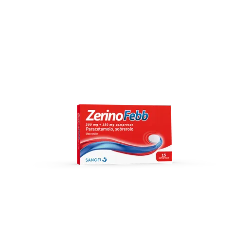 ZerinoFebb Adulti 300 mg + 150 mg 15 Compresse