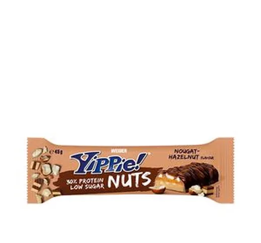 YIPPIE! nuts bar #nougat-hazelnut 45 gr