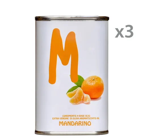 3 latte da 250 ml - Olio Aromatizzato al Mandarino