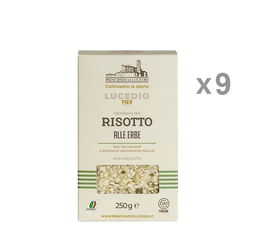 9 confezioni 250 gr - Risotto alle Erbe