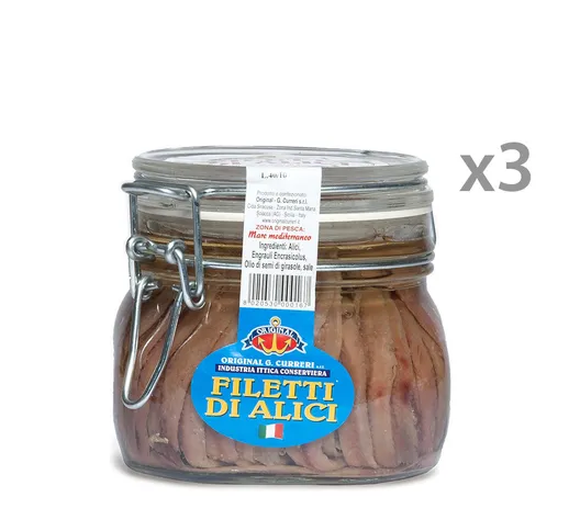 Filetti di Alici - 3 vasetti 580 gr