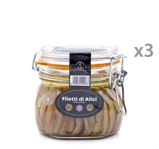 Filetti di Alici - 3 vasetti 580 gr