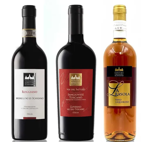 3 bottiglie miste: "Roggiano" 2021 - "Vin del Fattore" 2020 - "La Rasola"