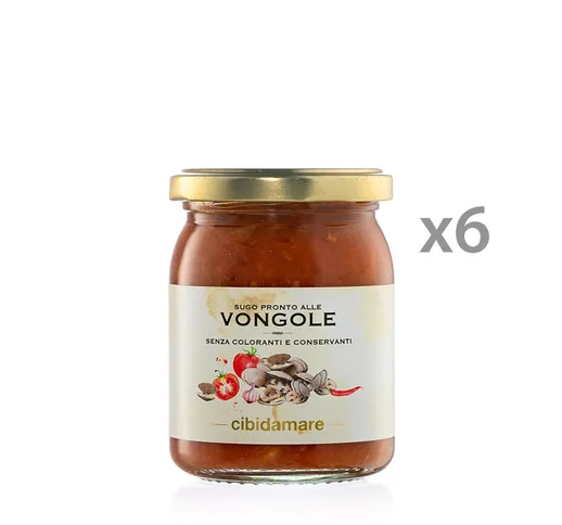 6 vasetti 195 gr - Sugo alle Vongole