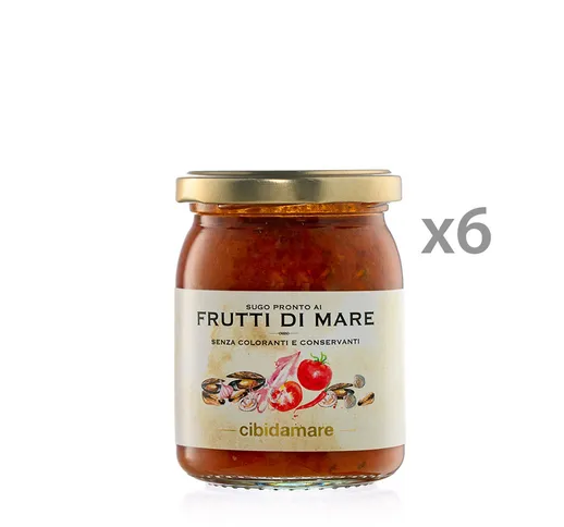 6 vasetti 195 gr - Sugo ai Frutti di Mare