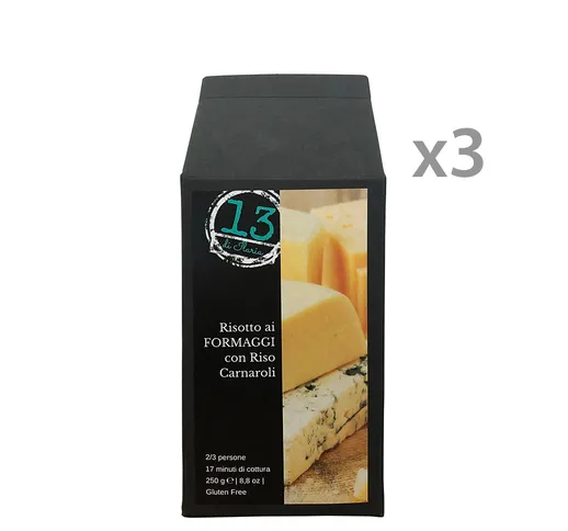 3 confezioni - Risotto ai Formaggi 250 gr