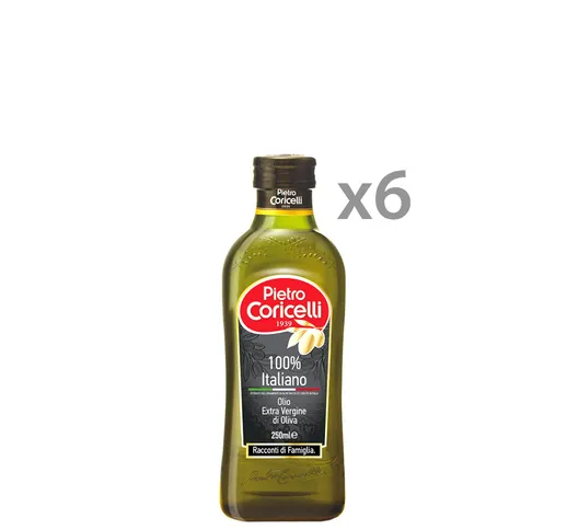 6 bottiglie - Olio Evo 100% Italiano 250 ml