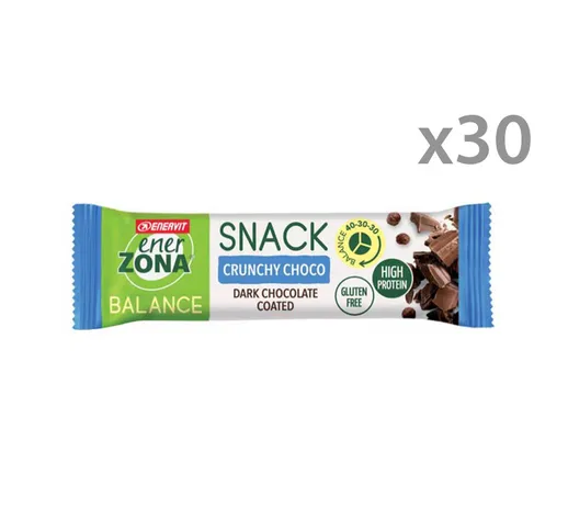 Box da 30 barrette - Enerzona Snack Crunchy Choco