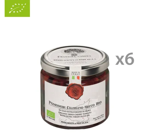 6 vasetti - Pomodorini ciliegino secco BIO 195 gr