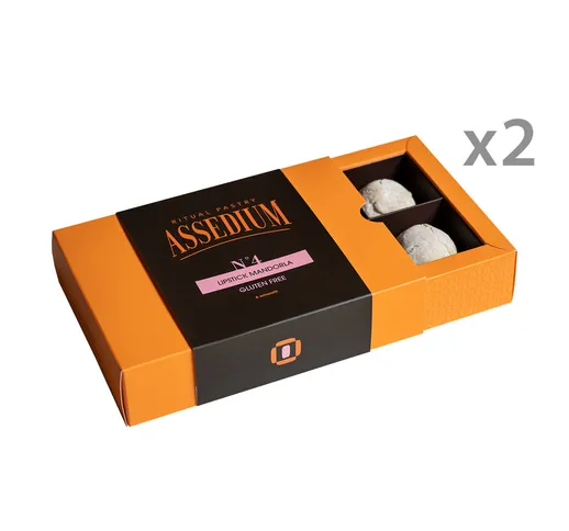 2 box da 6 pezzi - "Lipstick Mandorla" Amaretti alla Mandorla senza glutine 132 gr