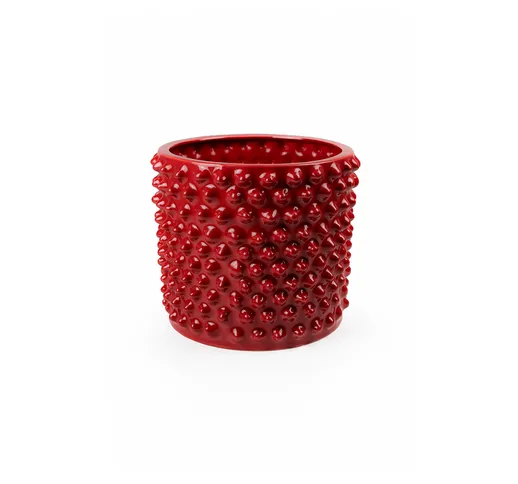 Vaso in ceramica, rosso